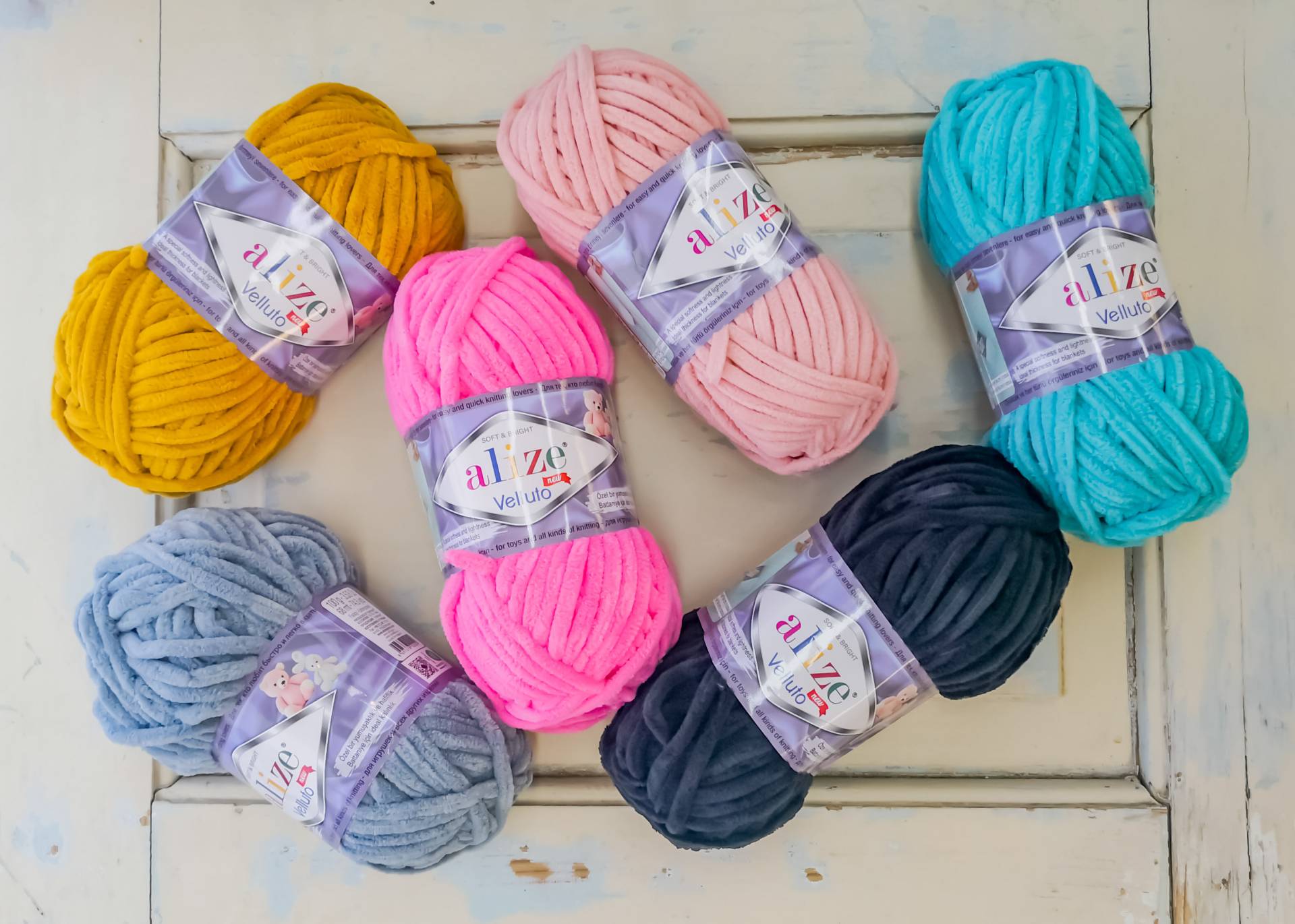 Alize Velluto Lot De 5 Pelotes De Fil Pour Couverture De Bébé 100