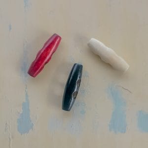 Duffelinappi, puinen, 4 cm